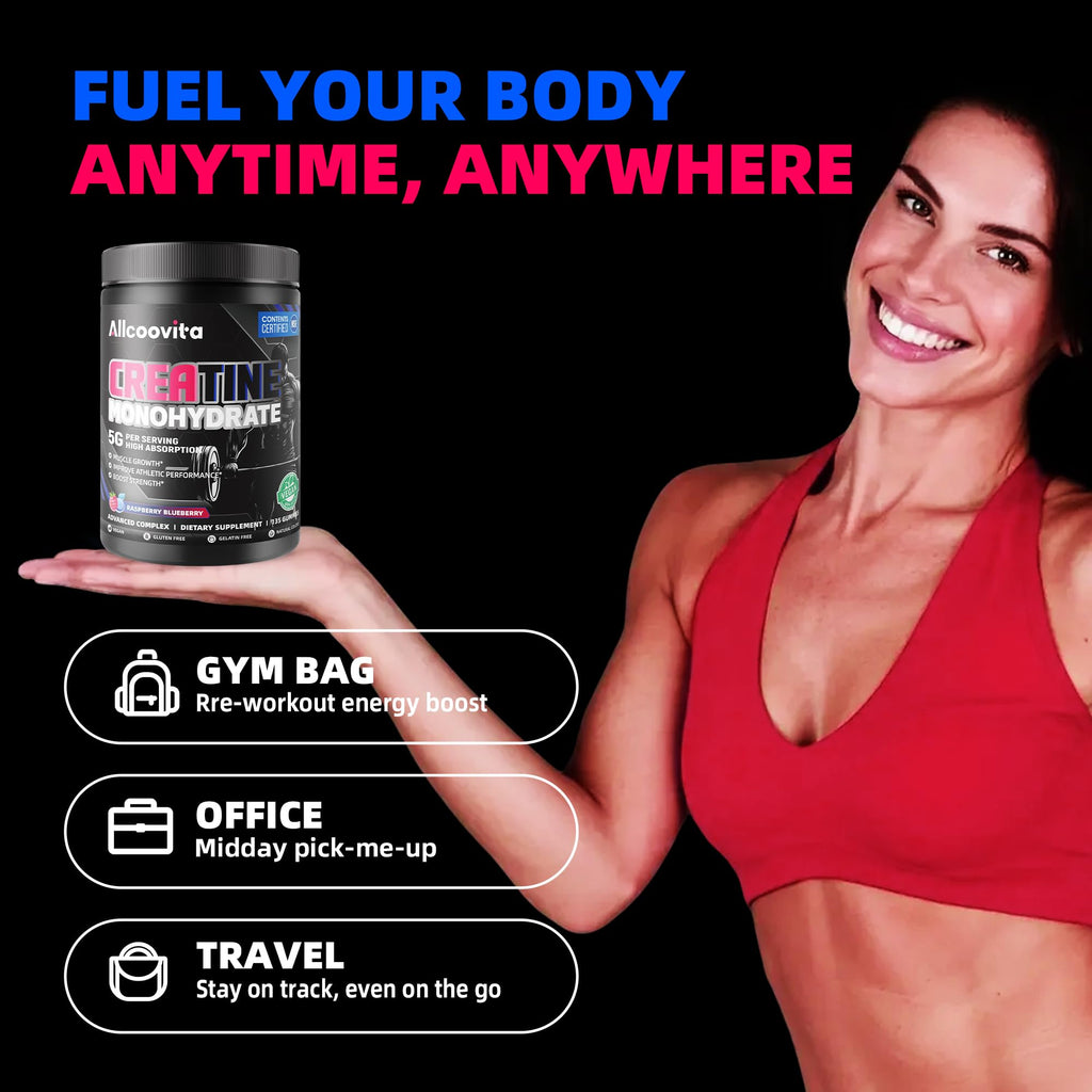 NSF Certified Creatine Gummy 5g - Creatine Monohydrate Gummies for Men & Women. Boost Focus,Strength, and Endurance, Anti-Melting Formula, Vegan, Gluten-Free, Non-GMO,(Raspberry & Blueberry 135 ct)