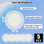 CHONOVO 5 Pack 8 Inch Sublimation Wind Spinner Blank