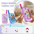 Video Walkie Talkies for Kids, 2 Pack HD Camera Long Range Two Way Radios
