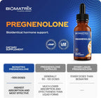 BioMatrix Pregnenolone Supplement, Sublingual Micronized Liquid for Memory, Mood, Brain Health | 3X Better Absorption Than Capsules (30 ml) - 30-60 Day Supply
