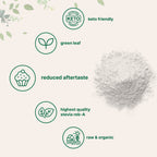 Micro Ingredients Pure Organic Stevia Powder, 4 Ounces, 706 Serving, Highest Grade Stevia Green Leaf Extract Reb-A, Reduced Bitter Aftertaste, 0 Calorie, Natural Sweetener, Sugar Alternative, Keto Friendly