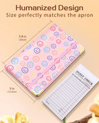 Slohif Server Book for Waitress Cute Serving Books with Zipper Pocket Accessories Leather Server Check Book Restaurant Waiter Server Booklet Organizer Ticket Book Holder