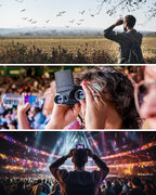 Digital Binoculars with Camera - 8X Digital Zoom, 2" LCD Display 40MP Camera 2.5K Videos Ideal for Concerts, Bird Watching, and Outdoor Adventures with 32GB SD Card - D551