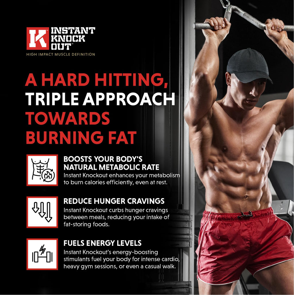 Instant Knockout - Fat Burner Weight Loss Shredding Formula - All Natural Ingredients