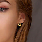 6 Pairs 14K Gold Plated Hoop Earrings for Women Lightweight Chunky Hoop Earrings Multipack Hypoallergenic, Thick Open Twisted Huggie Hoops Earring Set Jewelry for Gifts. (new silver hoops)