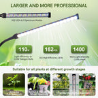 CalKoo Professional Grow Lights for Indoor Plants Growing, Full Spectrum