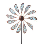DREAMYSOUL Outdoor Wind Spinner 33" Metal Wind Sculpture Waterproof Fluorescence Wind Spinners for Garden Patio Lawn Decoration