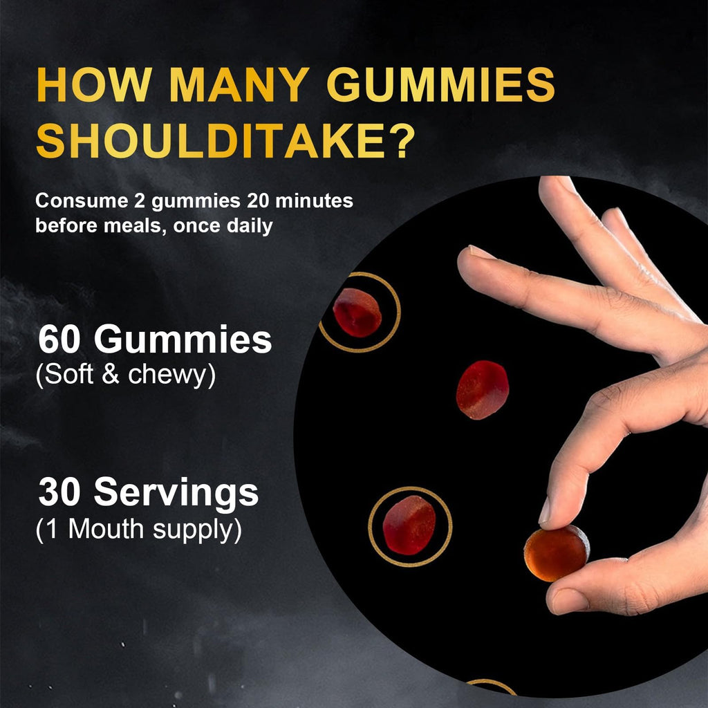 Velvra Cleanse vitacore Himalayan Shilajit Gummies for Men & Women, 85+ Trace Minerals & Fulvic Acid, Gluten-Free, 60 Gummies