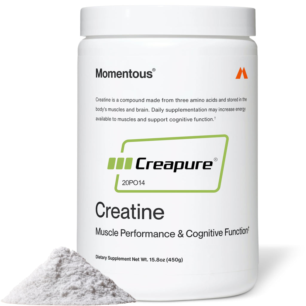 Momentous Creatine Monohydrate Powder - Creapure Creatine Powder - Supports Strength, Lean Muscle, & Recovery for Men & Women - NSF Certified for Sport - 5 g per Serving - 90 Servings