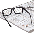 voltX 'VISION' Safety Readers, Full Lens Magnified Reading Safety Glasses (+2.5 Dioptre, Clear lens) ANSI Z87.1+ & CE EN166F - Anti fog coated UV400 lens