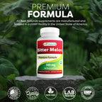 Best Naturals Bitter Melon 500 mg 90 Vcaps (90 Count (Pack of 2))