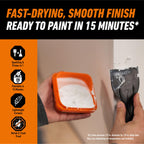 Gorilla Wall Repair Kit Featuring Gorilla Heavy Duty Wall Repair Spackling + Primer White