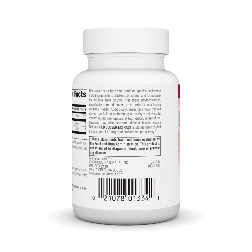 Source Naturals Eternal Woman Red Clover Extract, 500 Mg - 60 Tablets