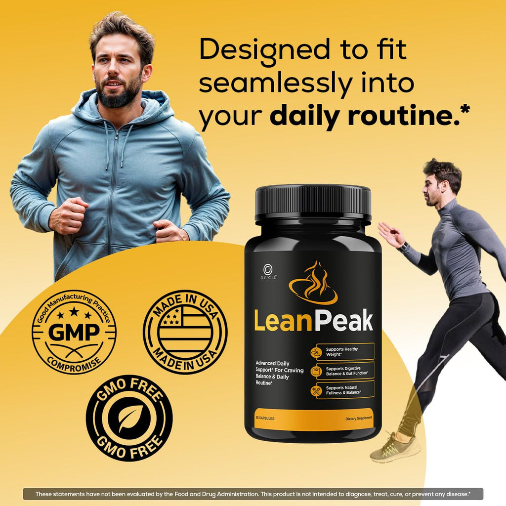 (2 Pack) Lean Peak - Lean Peak Advanced Capsules Support Premium Formula, LeanPeak Pills Maximum Strength All Natural for Overall Health and General Wellness Reviews, 120 Capsules for 2 Months