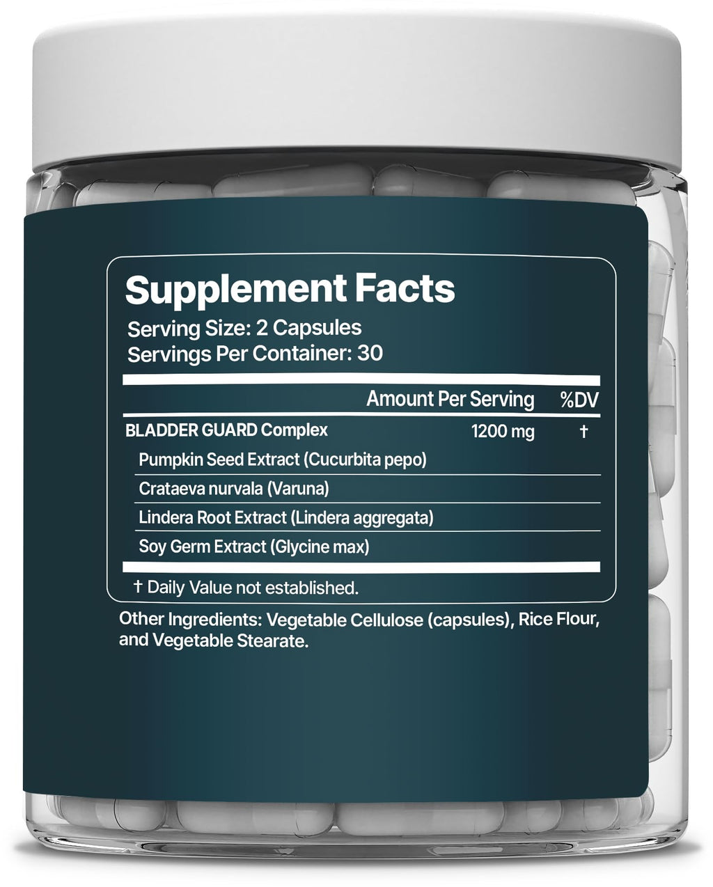 Bladder Guard – Bladder Control Supplements – Urinary Tract Health for Women & Men – Pumpkin Seed Extract & Soy Germ Formula – 60 Capsules