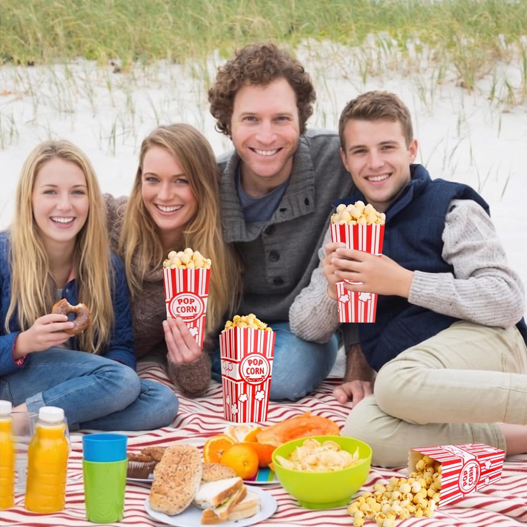VOISEN Popcorn Boxes,20 Pack Popcorn Bucket Containers