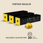 Nespresso Vertuo, Solelio, Mild Roast, 30-Count Coffee Pods