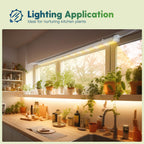 FREELICHT 2Pack 4FT Grow Light for Indoor Plants, 40W=250W, Full Spectrum