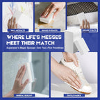 SUPERASER Magic Sponge Bulk 50 Pack, Textured MEGA-50 | Long Lasting Value Supply for Heavy-Duty Cleaning | All-Purpose Melamine Foam Pads