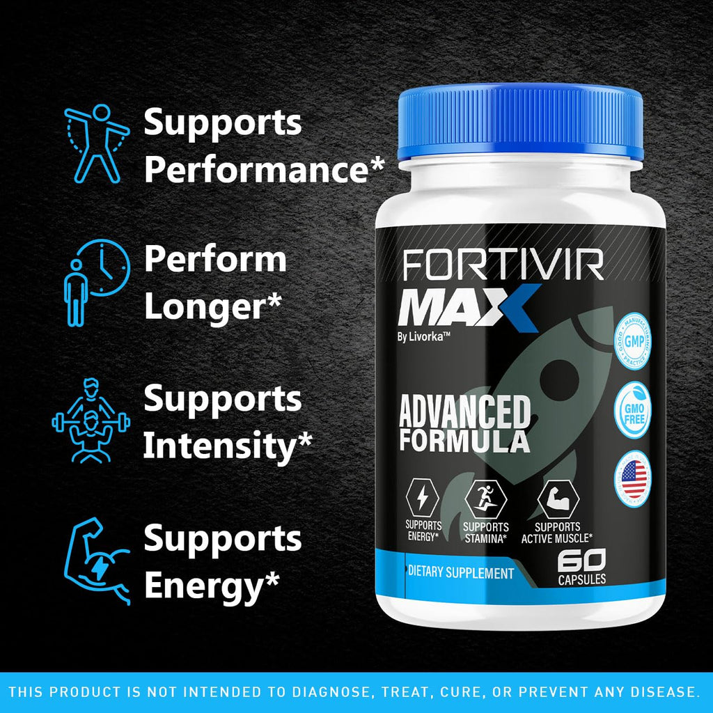 (2 Pack) Fortivir Max Capsule - Fortivir Max Advanced Formula Pills - Maximum Strength, FortivirMax All Natural Premium Support for Overall Health and Wellness Reviews, 120 Capsules for 2 Months