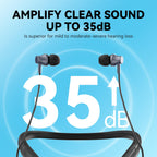 DIGGINGSOUND Hearing Aids for Seniors Hearing Amplifier Device, Neckband Hearing Aids Earphones for Elderly with Bluetooth