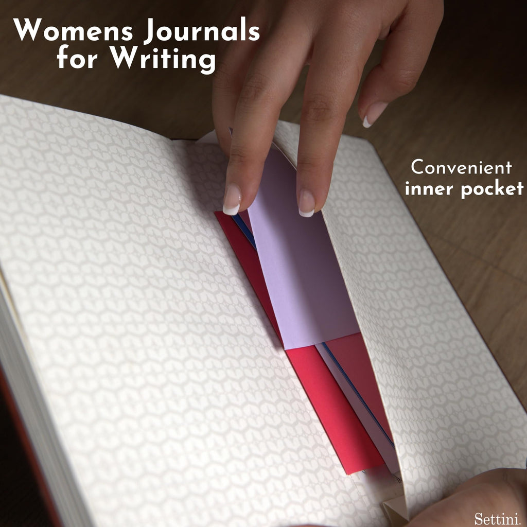 SETTINI® Tree of Life Journal for Women & Men, Vegan Leather Set with Pen