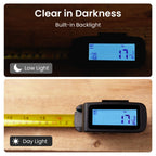 ACPOTEL Digital Tape Measure 16ft, LCD Display, 6 Metric & Imperial Units