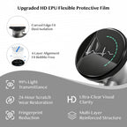 All-in-One Protection Kit for EKO CORE 500 Digital Stethoscope, 3 EPU Flexible Film, 3 Silicone Protective Cover, 6 Rubber Ear Tips, Round Protection for Daily Use, Compatible with EKO Stethoscope