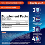 Vitamatic L-Serine Pure Powder 250 Gram | 2000 mg per Serving | 125 Servings | Unflavored | No Additives | Free of Soy, Eggs, Fish & Artificial Ingredients
