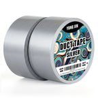 YONGJIN Silver Duct Tape Waterproof, 2 Pack, 2 Inch x 40 Yards Total