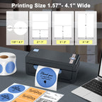JADENS Bluetooth Thermal Shipping Label Printer, Wireless 4x6 Label Printer