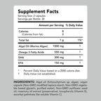 AMANDEAN Vegan Omega 3 Supplement. Premium Fish Oil Alternative. Algae DHA & EPA. Carrageenan Free Softgels. Algal Essential Fatty Acids. Plant Based Heart, Brain, Eye, Skin, Immune Support. (60ct)