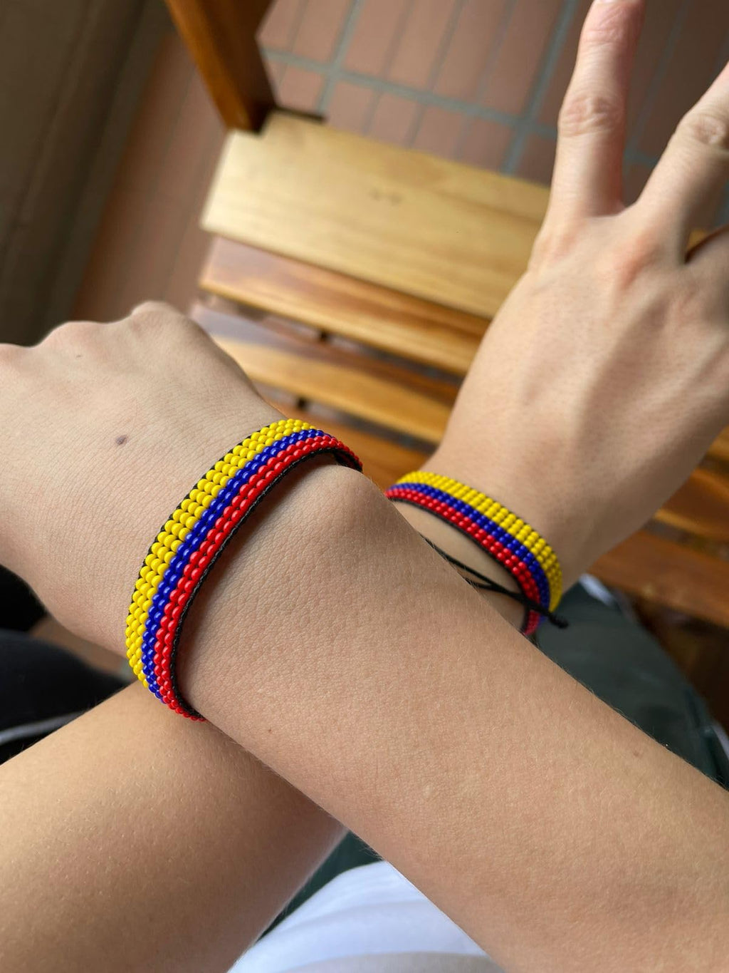 Handmade Colombian Bracelet/Band - Colombian Culture - Couples Bracelet - Made with Miyuki Beads - Woven and crafted in Colombia