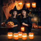 EverBrite 3-Pack Halloween Pumpkin Lantern, Collapsible Jack O Lantern