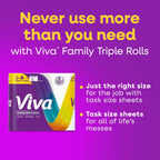 Viva Signature Cloth Paper Towels, 16 Family Triple, 141 Sheets per Roll