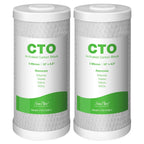 SimPure Whole House Water Filter Cartridges 5 Micron 10" x 4.5" CTO Activated Carbon Block, For DB10P, DB10C-2, GE GXWH40L, GXWH35F, BB10, FXHTC, FC15B, 2 Pack
