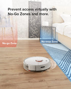 roborock S5 MAX Robot Vacuum and Mop, Self-Charging Robotic Vacuum Cleaner, Lidar Navigation, Selective Room Cleaning, No-mop Zones, 2000Pa Powerful Suction, 180min Runtime, Works with Alexa(White)