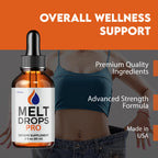 Melt Drops Pro, MeltDrops Pro Liquid Vitamin Supplement Advanced Maximum Strength Formula for Loss Support Management, Premium Natural Ingredients for Overall Health, Energy & Wellness Reviews (2oz)
