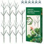 PERSZEN 15 Pack Stackable Plant Support Stakes, Garden Trellis for Climbing Plants Indoor and Outdoor Use, Plant Accessories for Potted Plants Monstera, Plant Sticks for Climbing Plant Stems