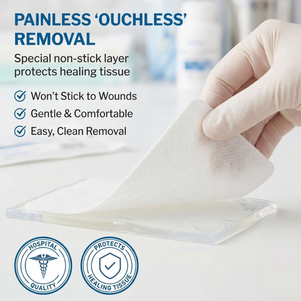 McKesson Non-Adherent Pads for Wounds, Highly Absorbent, 3 x 8 in, 75 ct