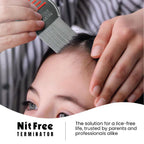 Nit Free Terminator Lice Comb - Professional Stainless Steel Comb for Effective Head Lice Treatment (Colors May Vary) (Pack of 24)