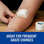 Nexcare Gentle Paper Tape, Medical Paper Tape, Secures Dressings and Lifts Away Gently - 1 in x 10 Yds, 2 Rolls of Tape (Pack of 4)