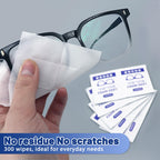 Lens Wipes for Eyeglasses, Eyeglass Lens Cleaning Wipes Pre-moistened Individually Wrapped Sracth-Free Streak-Free Eye Glasses Cleaner Wipes for Sunglass, Camera Lens, Goggles（500count)