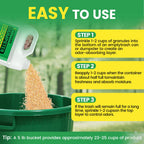 5lbs Trash Can Deodorizer & Liquid Absorber – Odor Absorbing Granules for Trash Cans, Kitchen Bins & Outdoor Dumpsters – Plant-Based Garbage Deodorizer for Fresher-Smelling Bins