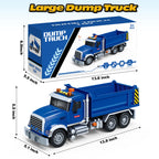 Large Dump Truck Toy for 3 4 5 Year Old Boy, Truck Toy with Sound and Light