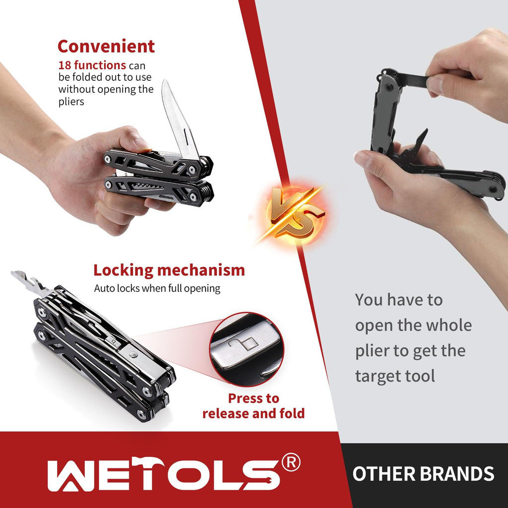 Stocking Stuffers Christmas Gift for Men Dad Him, 21-in-1 Multitools with Pocket Knife