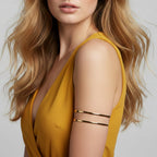 17KM 9PCS Gold Arm Cuff Bracelets for Women, Boho Statement Gold Upper Arm Bangle Band Armlet, Open Adjustable Cuff Bracelet set Stackable Jewelry