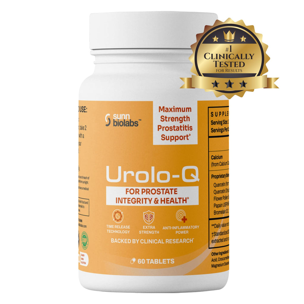 Urolo-Q Extra-Strength Prostate Support for Chronic Prostatitis, CPPS Maximum Strength Effective Prostate Health Supplements for Men – Advanced Time Release Formula with Added Pollen Extract…