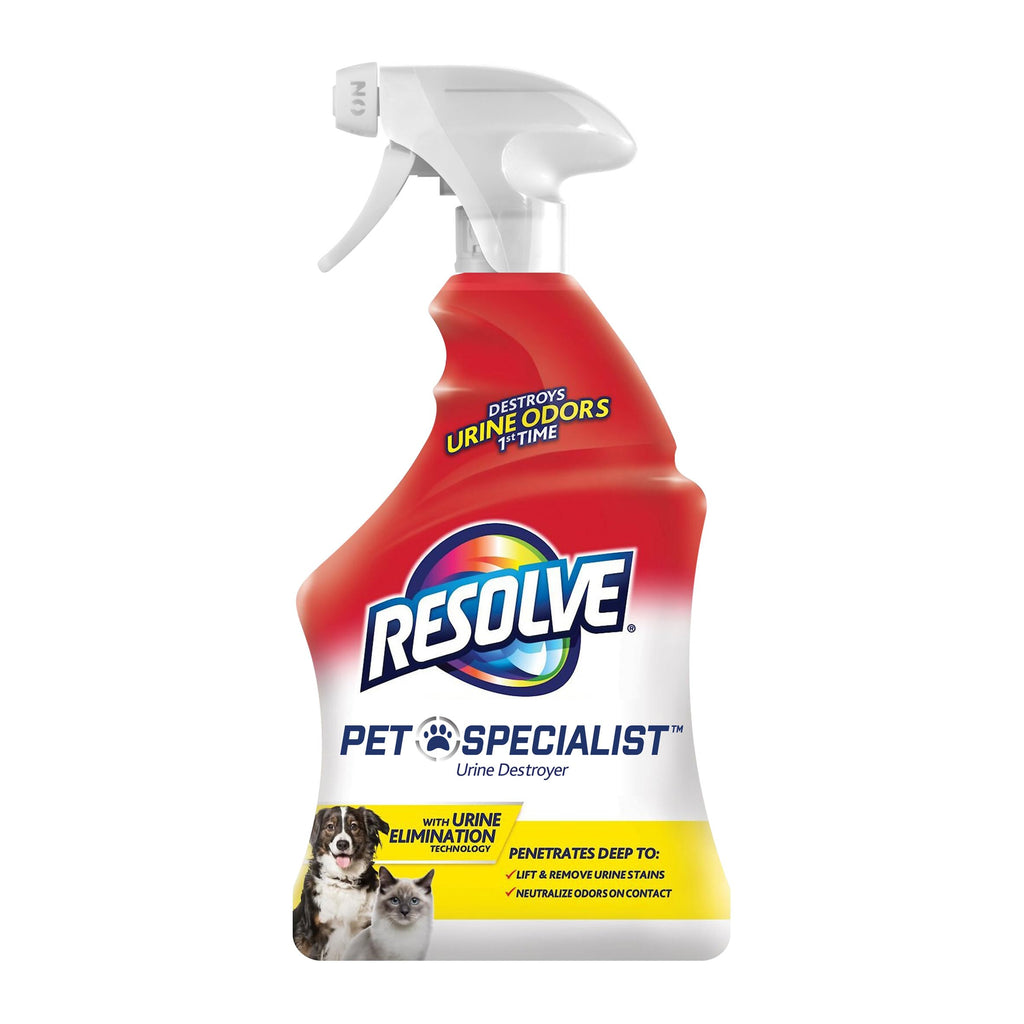 Resolve Pet Specialist Urine Destroyer Carpet Cleaner Spray – Urine Eliminator for Pet Stains & Odors Up to 7 Days Old, 22oz