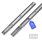 LONTAN Soft Close Drawer Slides 22 Inch Side Mount Heavy Duty Cabinet Drawer Glides 10 Pairs - Ball Bearing Full Extension Kitchen Cabinet Rails 100 LB Capacity